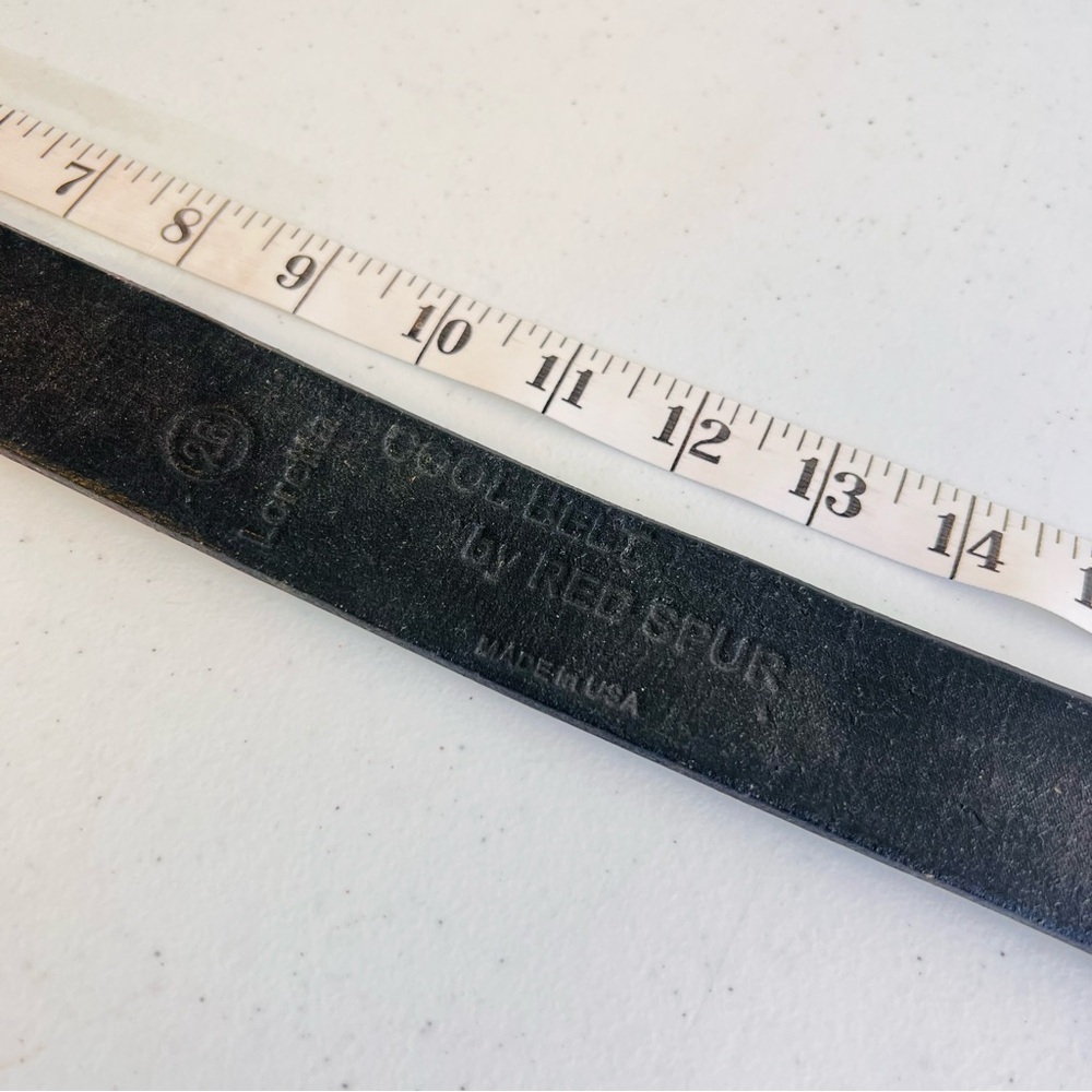 Vintage Costal Cowgirl Western Red Spur 26 Bling Belt White - Picture 4 of 7